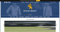 Desktop Screenshot of devoncricket.co.uk