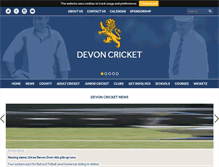 Tablet Screenshot of devoncricket.co.uk